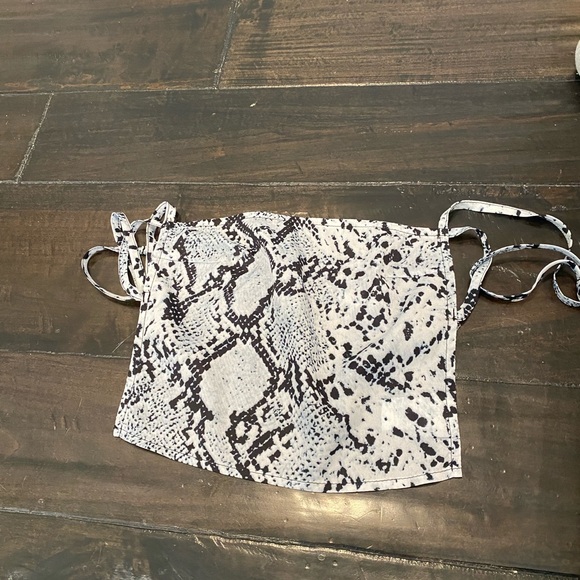 Princess Polly Tops Princess Polly Open Back Zebra Crop Top Poshmark